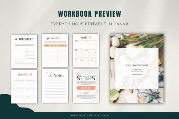 The Boss Lady Workbook Canva Template - Hustler To CEO